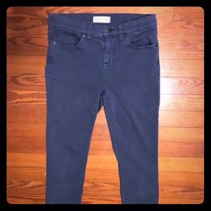 Madewell high riser skinny sateen pants